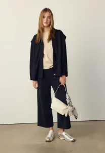 Брюки с мягкой на ощупь поверхностью Stradivarius, Black