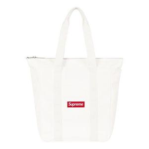 Сумка canvas tote 'white red' Supreme, белый