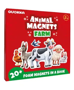 Магнитные пазлы для путешествий – 20+ предметов, увлекательная дорожная игра для детей 3-5 лет Quokka, farm