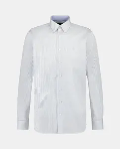 Мужская рубашка классического кроя в двухцветную полоску Hackett