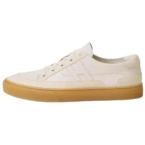 HERMES Глубокие низкие скейтерские кеды мужские бежевые