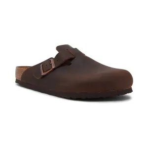 Кожаные тапочки Boston leoi habana Birkenstock, коричневый