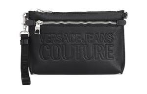 VERSACE JEANS COUTURE Кожаный клатч мужской черный