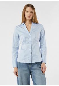 Блуза comma Button-down blouse, Arktisblau/Blue