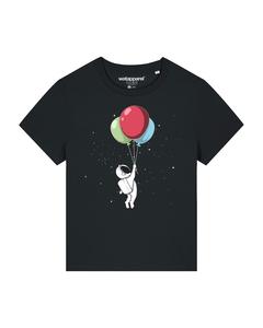 Рубашка Watapparel Little Balloon Astronaut, черный