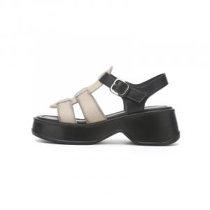 Римские сандалии женские 5,8 см DAPHNE, Beige Black