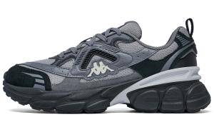 Kappa Кроссовки для бега с низким верхом, устойчивые к износу и скольжению, унисекс, серо-черные