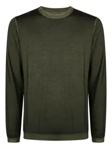 Свитер с круглым вырезом Sun68, зеленый