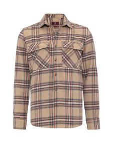 Рубашка обычного кроя на пуговицах Williot Salvatore, цвет Brown/Light brown