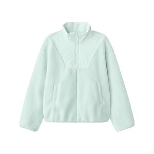 Skechers Женская куртка бархатистая горная и дикая серия ледяной зелёный, Ice Green-002S