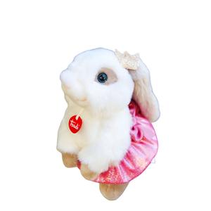 Белый лунный кролик плюшевая кукла высота 20см/27см TRUDI, Princess Dress белый Moonlight