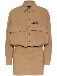 DSQUARED2 платье с принтом Icon, нейтральный цвет