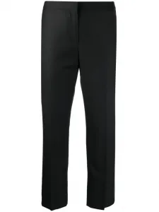 Укороченные брюки строгого кроя Alexander McQueen, черный