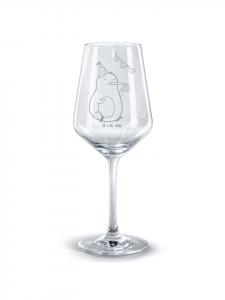 Бокал для вина Авокадо Вечеринка без слов в прозрачном виде Mr. & Mrs. Panda