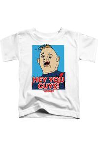 Футболка с коротким рукавом для малышей The Goonies Sloth "Эй, ребята" Gildan, белый