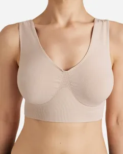 Топ-бюстгальтер с широкими бретелями бесшовный Promise, бежевый