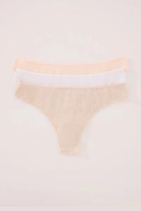 Женские стринги из хлопка, 3 шт. в упаковке Women'Secret, белый