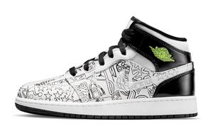 Кроссовки Jordan 1 Mid SE DIY GS