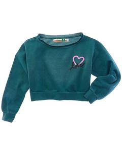 Винтажная гаванская толстовка с открытыми плечами Vintage Havana, синий