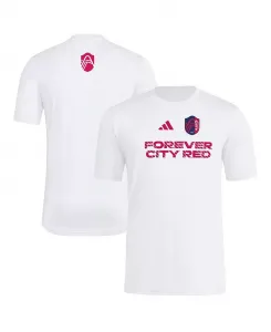 Мужская белая футболка St. Louis City SC 2025 Jersey Hook AEROREADY adidas