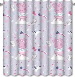 Шторы "Свинка Пеппа" "Сонная", упаковка 2 шт. AG2635 (длина шторы: 182,88 см x ширина шторы: 167,64 см) (сиреневый) Peppa Pig