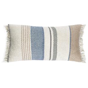 Декоративная подушка с видом на море букле разноцветная 37x70 Malagoon, мультиколор