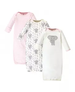 Детские хлопковые платья для девочек Touched By Nature, серый