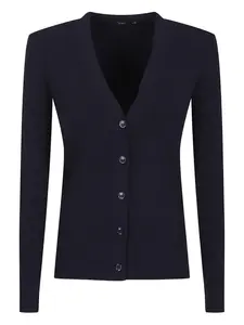 Кардиган в рубчик Weekend Max Mara, синий