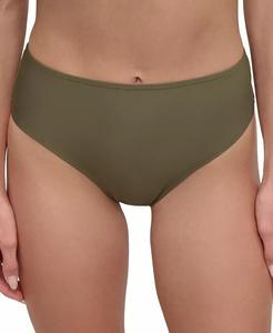 Женские классические плавки бикини со средней посадкой DKNY, зеленый