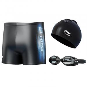 Спортивная мода коллекция комплекты для плавания polyamide, elastane мужские M XL XXL XXXL 4XL LINING, черный