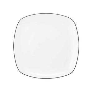 Тарелка хлебная Lido Black Line квадратная 17,5 см Seltmann Weiden, белый черный