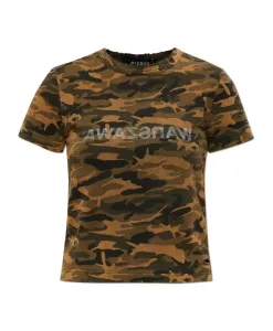 Футболка с камуфляжным рисунком Misbhv, коричневый