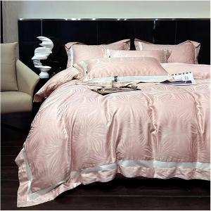 IBDRYKK Комплект постельного белья 1000TC Lyocell Cotton Jacquard Pink