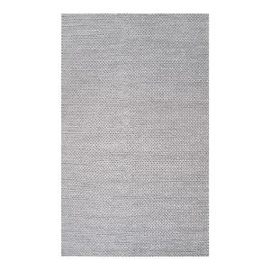 Ковер из цельной шерсти с толстым плетением Nuloom, серый, 92x305 см