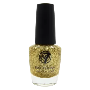 Лак для ногтей 6 gold dazzle W7 Glitter, 15 мл