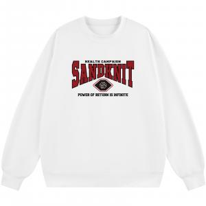 Унисекс свитшот SandKnit, белый