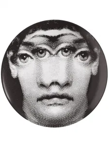 Круглая тарелка wall, 26 см, Fornasetti, черный