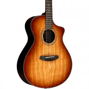 Акустико-электрическая гитара Breedlove Premier Red Cedar-Rosewood ограниченной серии, концертная, Shadowburst