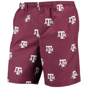 Мужские гибридные шорты Columbia PFG Maroon Texas A&M Aggies Backcast II 8 Omni-Shade