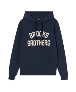 Худи с вышитым логотипом Terry Brooks Brothers, синий