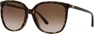 Женские солнцезащитные очки Michael Kors Mk2137u Anaheim Universal Fit Square, Dark Tortoise/Brown Gradient