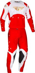 Комплект мотоциклетной экипировки Fly Racing Evo DST для взрослых - брюки и джерси., Red/White/Red Iridium
