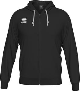 Худи ERREA WIRE 3.0 на молнии, унисекс, материал из смесовой хлопковой ткани, боковые карманы, капюшон на шнурке, черный