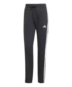 Колготки Essentials с тремя полосками из французской махровой ткани и манжетами Adidas, черный