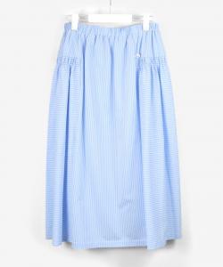 Свободная юбка из смесового хлопка с присборенной юбкой Studio Picone, цвет Blue(269)