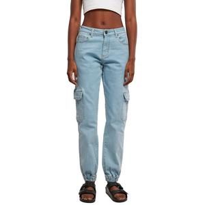 Джинсы Urban Classics Organic Stretch Cargo high waist, синий