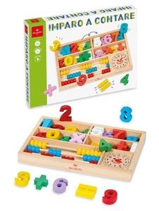 Деревянный математический набор с часами и счетами Inna marka