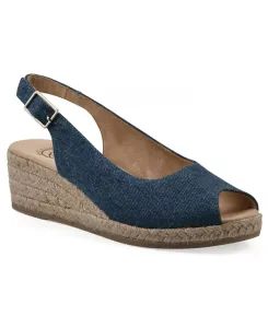 Женские сандалии-эспадрильи Maize на танкетке White Mountain, синий