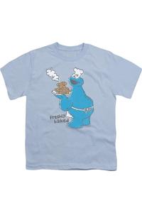 Футболка с коротким рукавом для детей Sesame Street Freshly Baked Gildan, светло-голубой