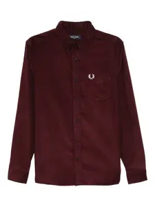 Рубашка с вышитым логотипом Fred Perry, красный
